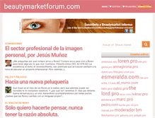 Tablet Screenshot of beautymarketforum.com